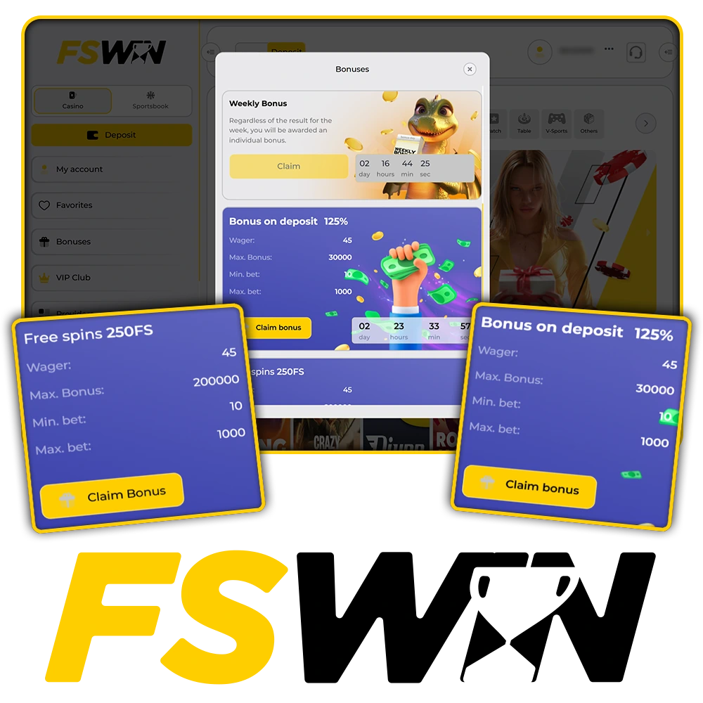 Enjoy bonuses and promotions on FSwin to boost your gaming experience.